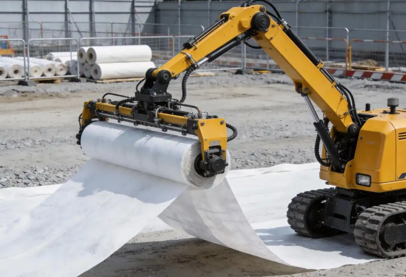Intelligent construction: A new breakthrough in geotextile laying technology