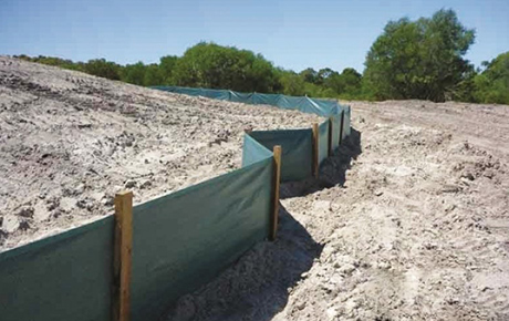 Silt Fence for Sediment Control